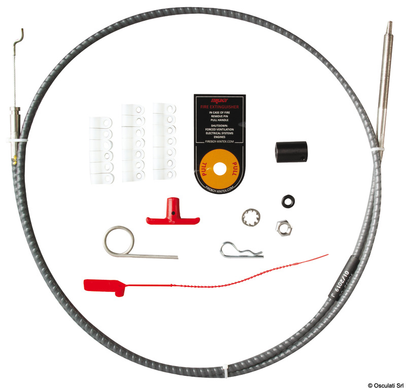 Manual discharge cables 7,9 mt