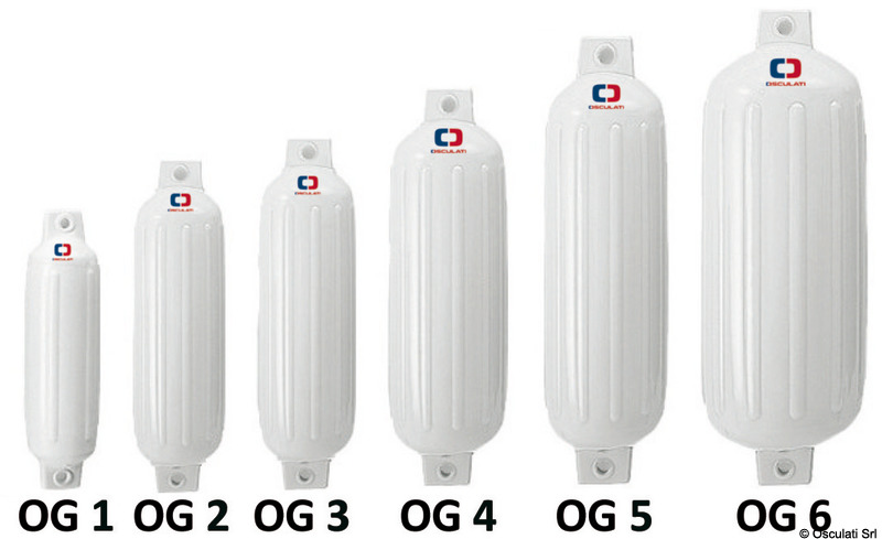 Osculati TFG OG2 Фендер черный 40x11cm