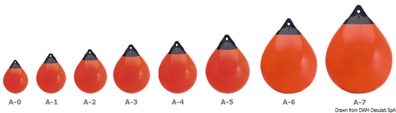 Polyform A2 fender and buoy red/blue head
