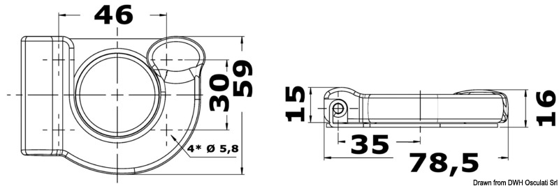 Bracket for boat hooks