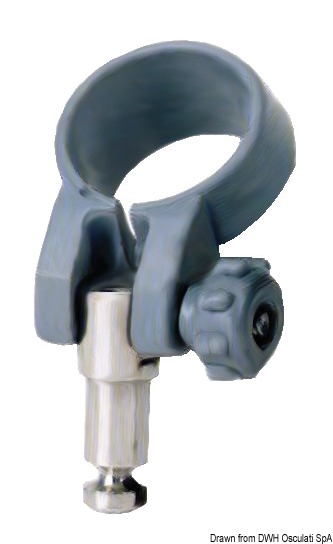 Plastic/brass rowlock 12 x 23 mm