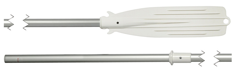 Plastic/anodised aluminium oar 190 cm