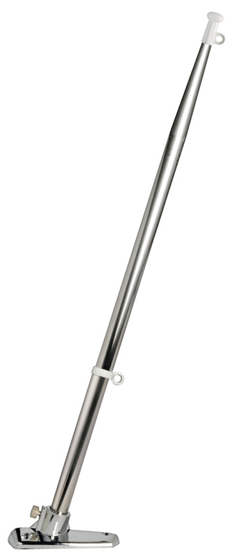SS flagstaff 14 x 400 mm w/chromed-ABS base