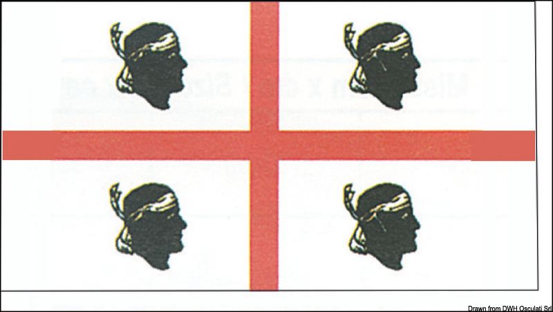 Flag Sardinia 20 x 30 cm