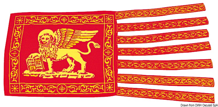Venetian burgee 30 x 60 cm