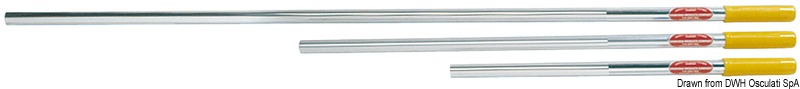 Aluminium handle 153 cm