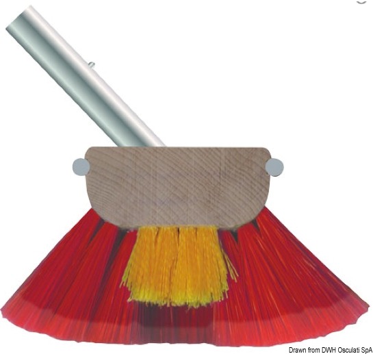 Scrubber 10" soft + medium red fibres