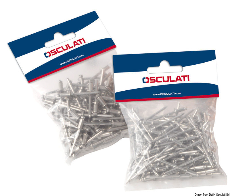 SS stud standard head 4x10 mm 100-pcs display bag