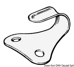 SS hook for pipes 40/70 mm