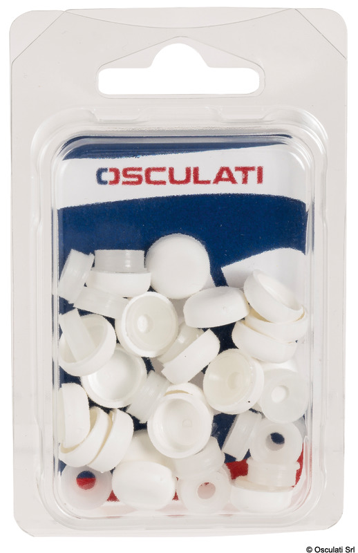 Washer w/ snap-on cap white 3.5/4.2 mm