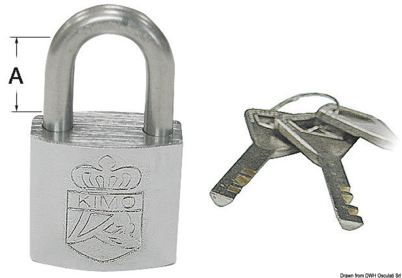 Kit 4 SS padlocks 20 x 30 mm