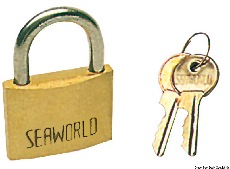 Padlock bronze/SS 30 mm