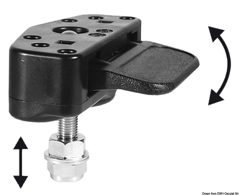 Hidden vertical lock white