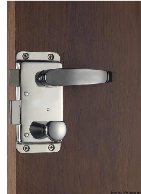 Pair of handles handless lock internal left