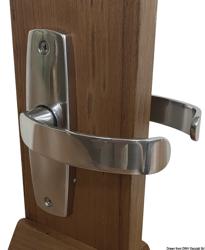 CONTEMPORARY handle pair w/plates, simple