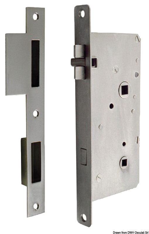 Chromed brass vibration dampening lock left