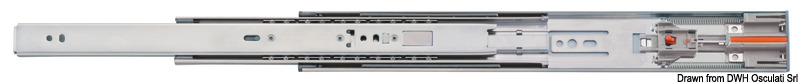 Soft-close slide for drawers 404-400mm