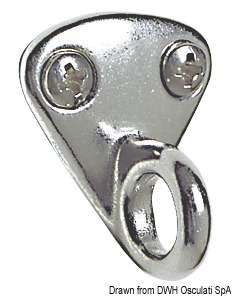 Plate w/ring AISI316 27x30 mm