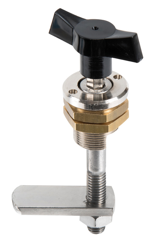 Chromed brass hollow lock 15/38 mm