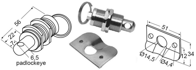 SS locker latch