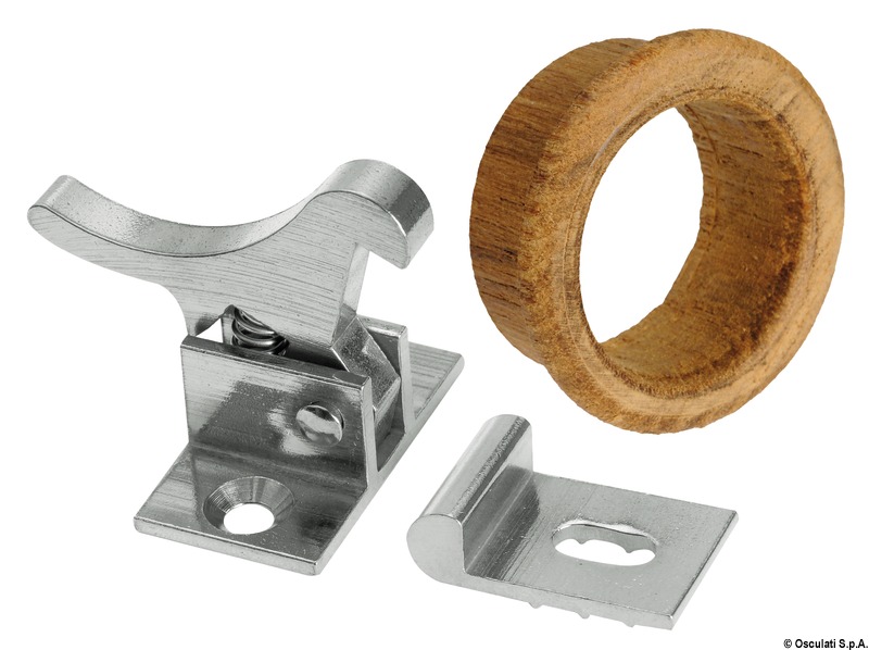 Chromed brass spring lock