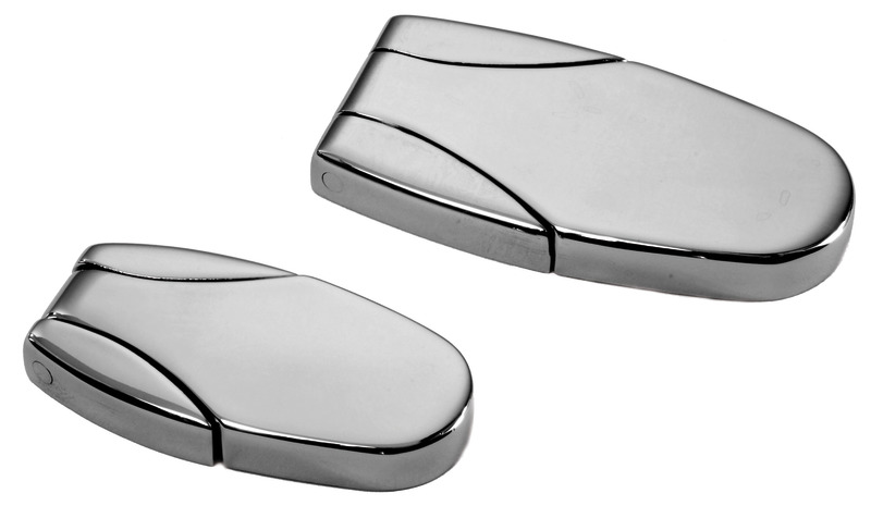 Hinge mirror-polished AISI316 90x47 mm