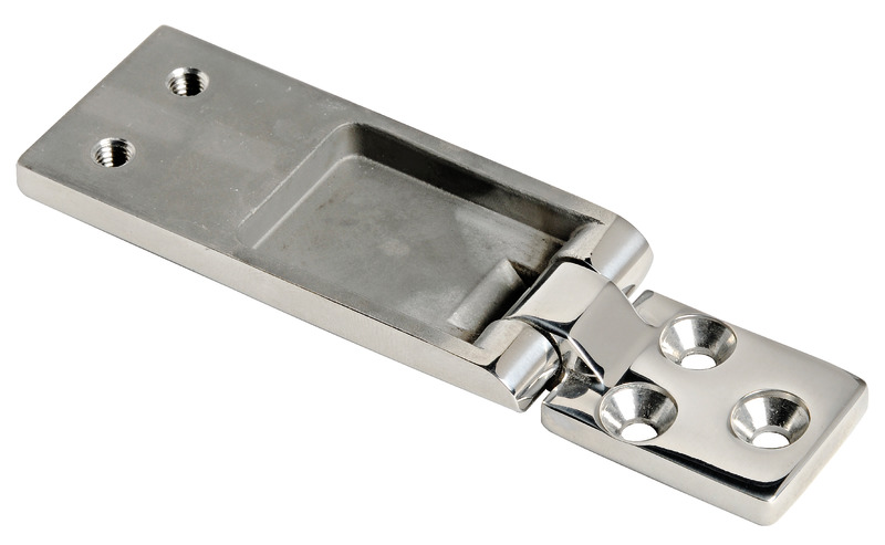 Piramid hinge mirror-polished AISI316 95x40 mm