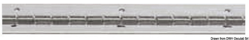 Hinge 2m-bar mirror-polished SS 30 mm