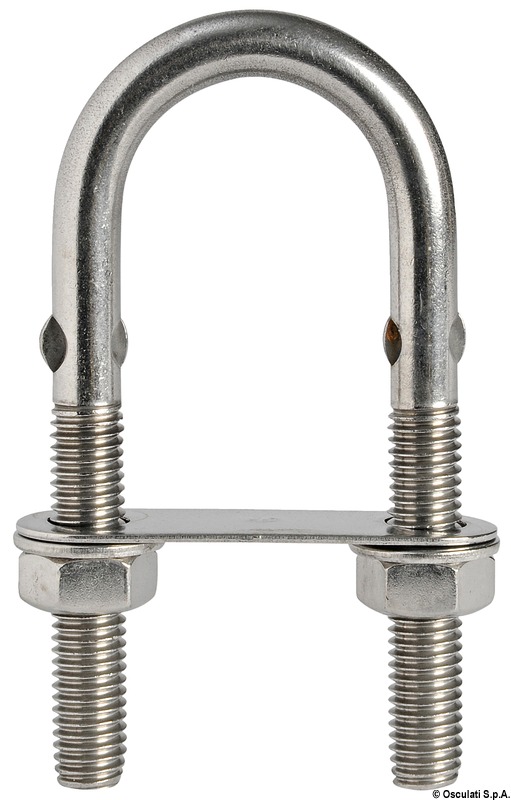 SS U-bolt w/rod 60mm x M4 mm