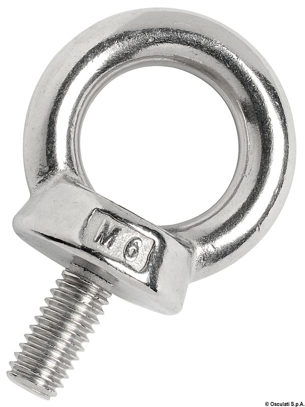 Male forged eyebolt AISI316 6 mm