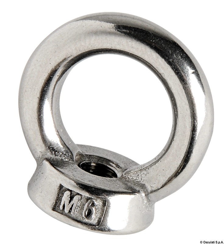 Female forged eyebolt AISI316 12 mm