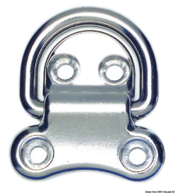 4-hole foldable ring AISI316 76x76 mm