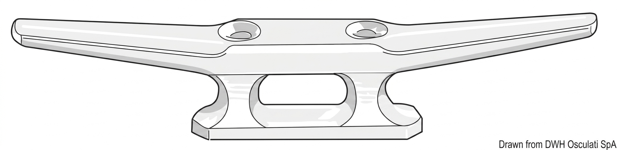Пластиковый Кнехт Белый 208mm