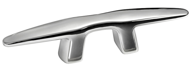 Silhouette cleat mirror-polished AISI316 150 mm