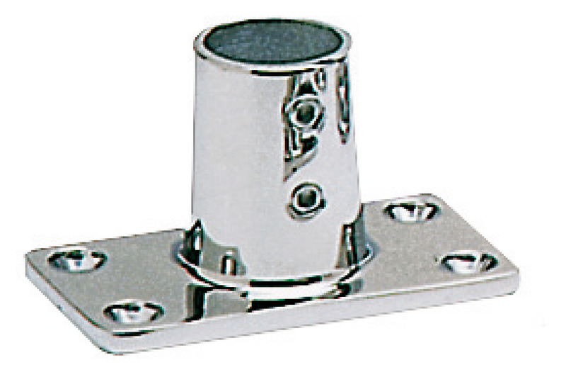 Pulpit socket rectangular AISI316 90° 25 mm