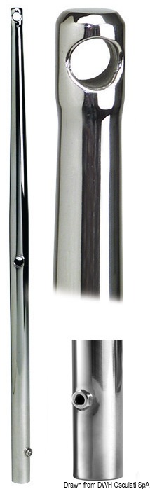 Stanchion AISI 316 ORC complying model 625 mm