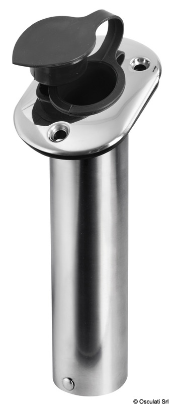 Flush-mount SS rod holder 42 mm 75°