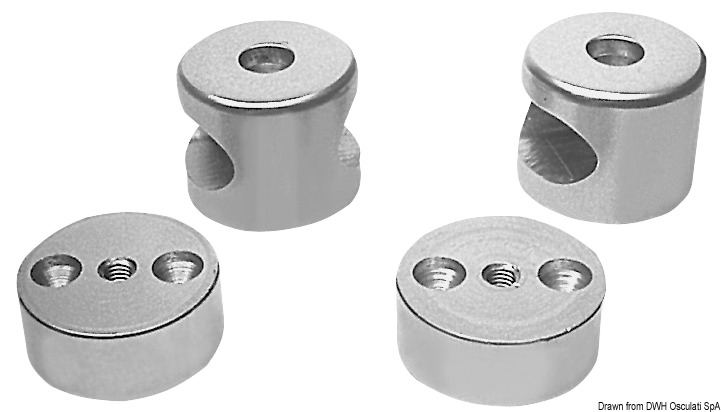 Aluminium oval  handrail central