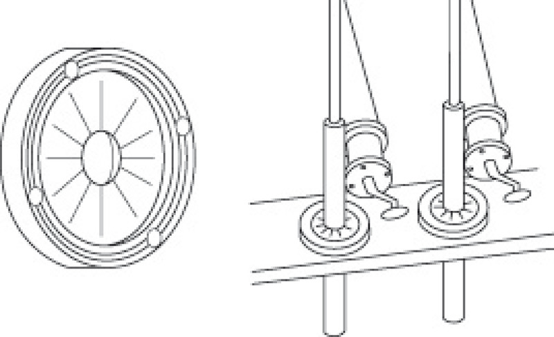 Bulkhead fishing rod holder100
