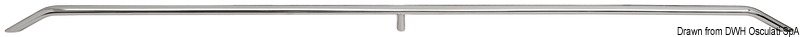 Handrail AISI316 20x40 mm 610 mm