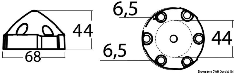 Anode compatible with Max-Prop 28/35 mm