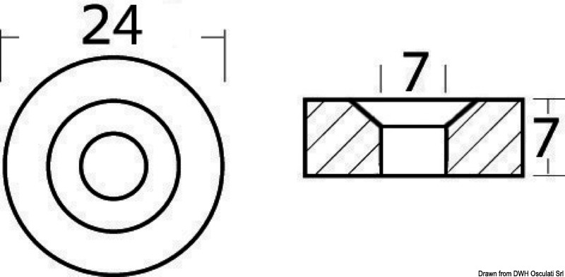 Magnesium washer 24x6.5