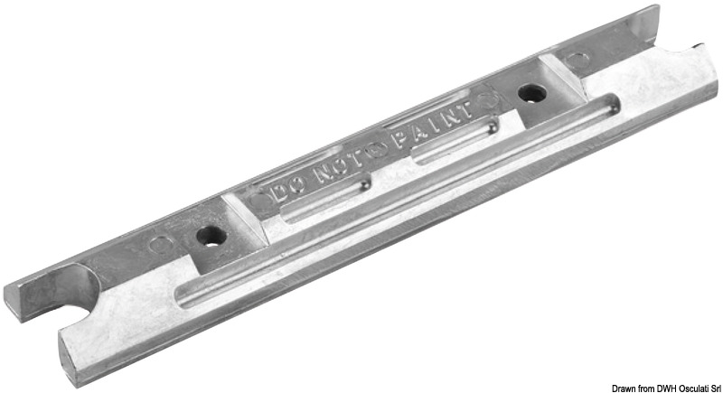 Aluminium rod anode for Yamaha und Mariner