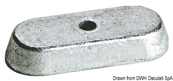 Aluminium anode Yamaha 6/8/9.9 HP 4-stroke