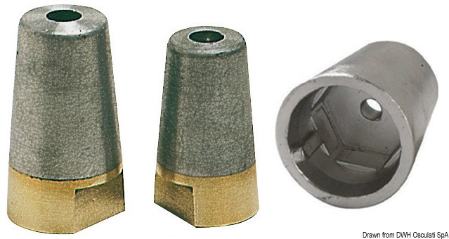 Only zinc anode for axis 55 mm