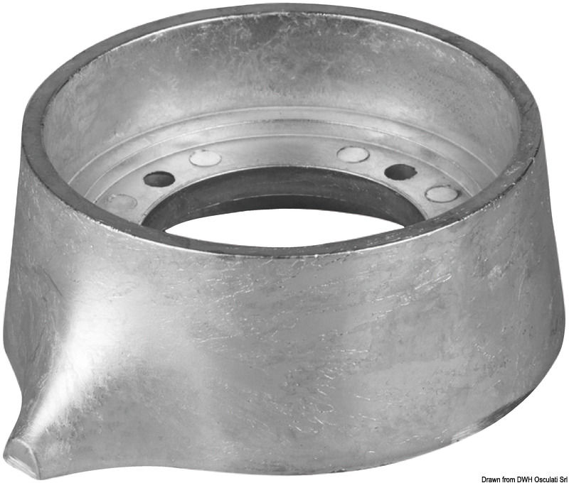 Magnesium collar anode for Sail Drive Ø 105 mm