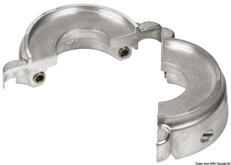 Aluminium collar anode Volvo Ø 107 mm
