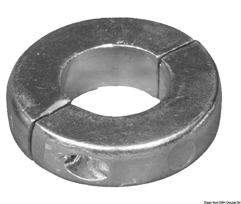 Aluminium extra low olive anode 30 mm