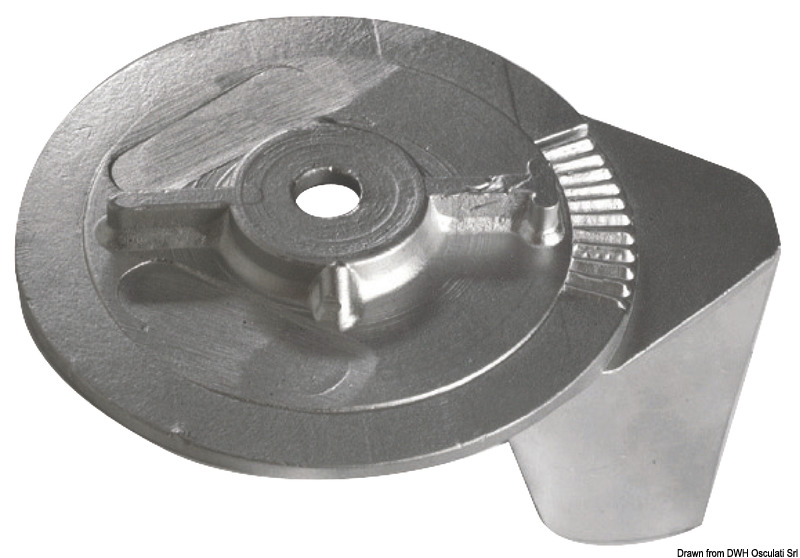 Zinc fin anode 25/50 HP 2/4-stroke