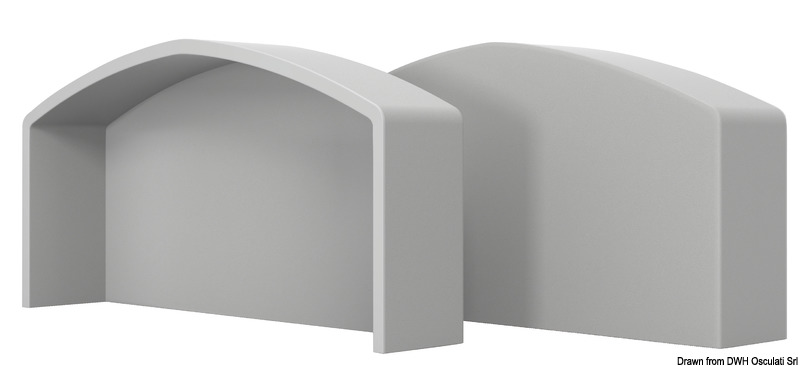 QBE 90 end cap grey RAL 7047